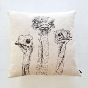 Scatter cushion - Ostriches