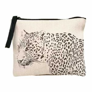 Leopard Mini Zip Bag