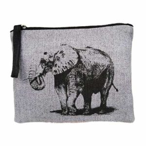 Elephant mini zip bag